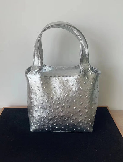 Women S Bag Bucket Bags Female Tote Hand Ladies Designer Luxury Ostrich Leather Shoulder Organizer