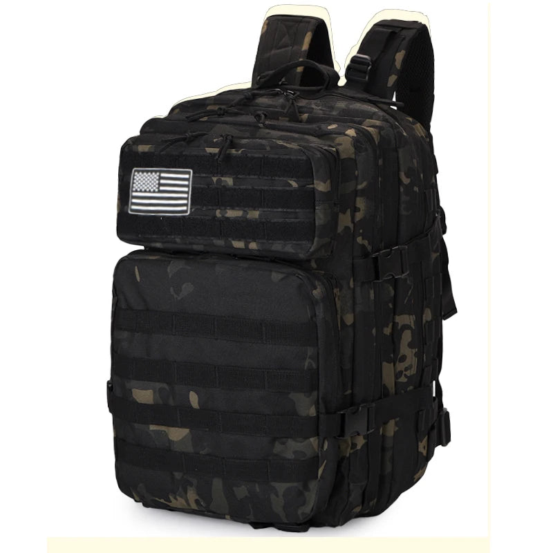 Tactical MOLLE Backpack 25L/50L – Hiking, Camping & Outdoor Rucksack
