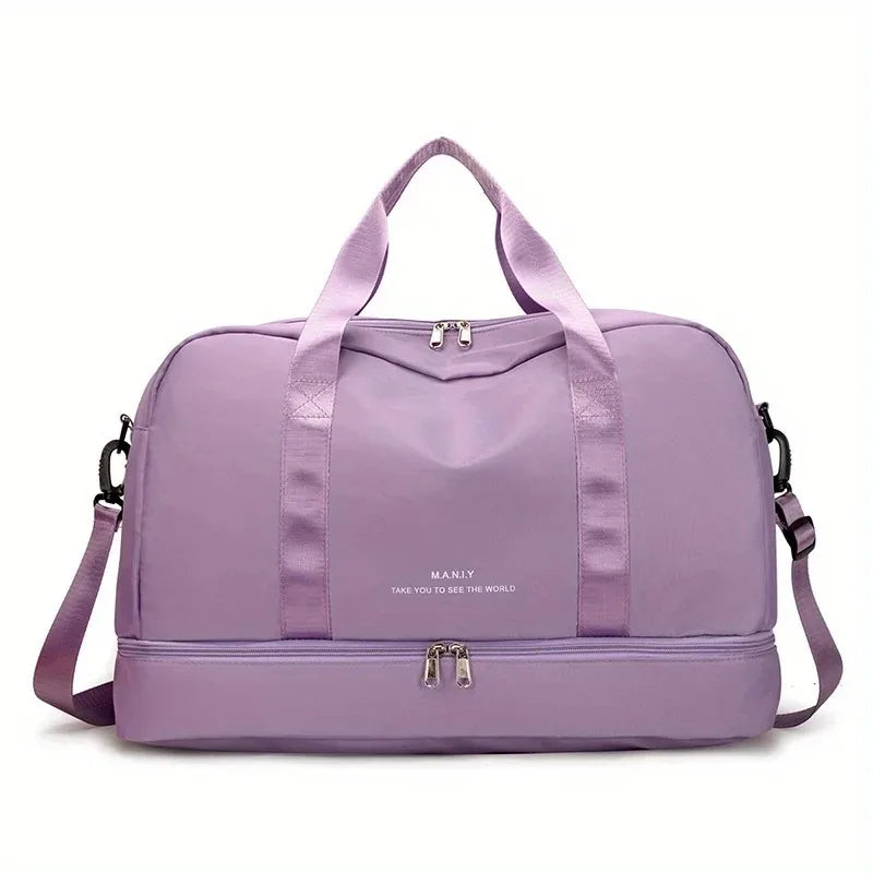 Gym Duffel Bag with Shoe Compartment – Large Sports Travel Bag