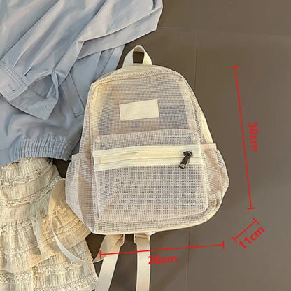 Mesh Backpack – Lightweight Foldable School & Gym Bag