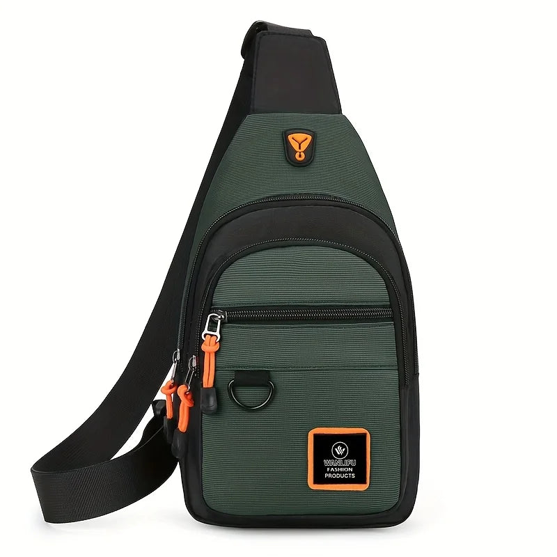 Men's Lightweight Sling Chest Bag Casual Crossbody Pack