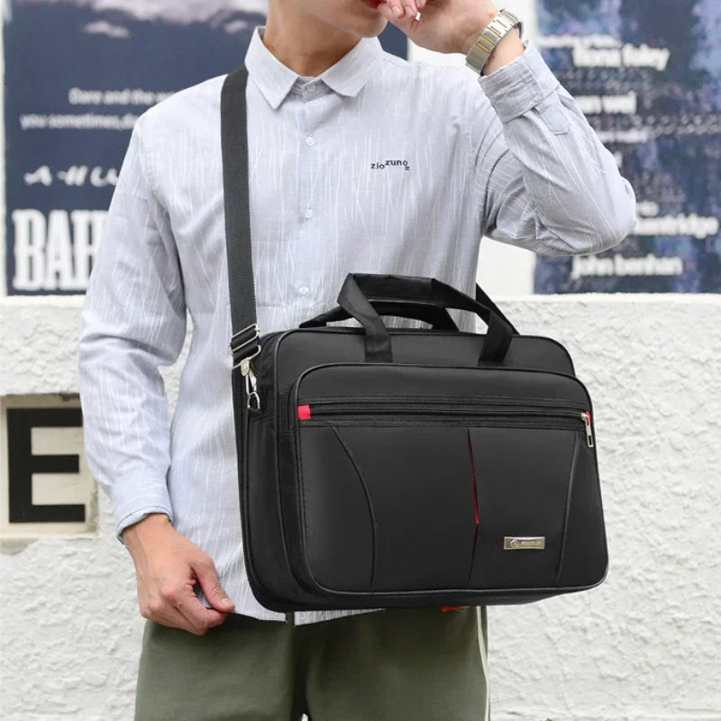 Large Capacity Laptop Briefcase – Business Travel Shoulder Bag