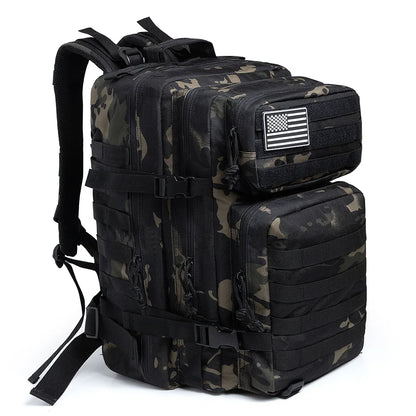 Tactical MOLLE Backpack 45L – 3-Day Assault Pack for Hiking & Camping