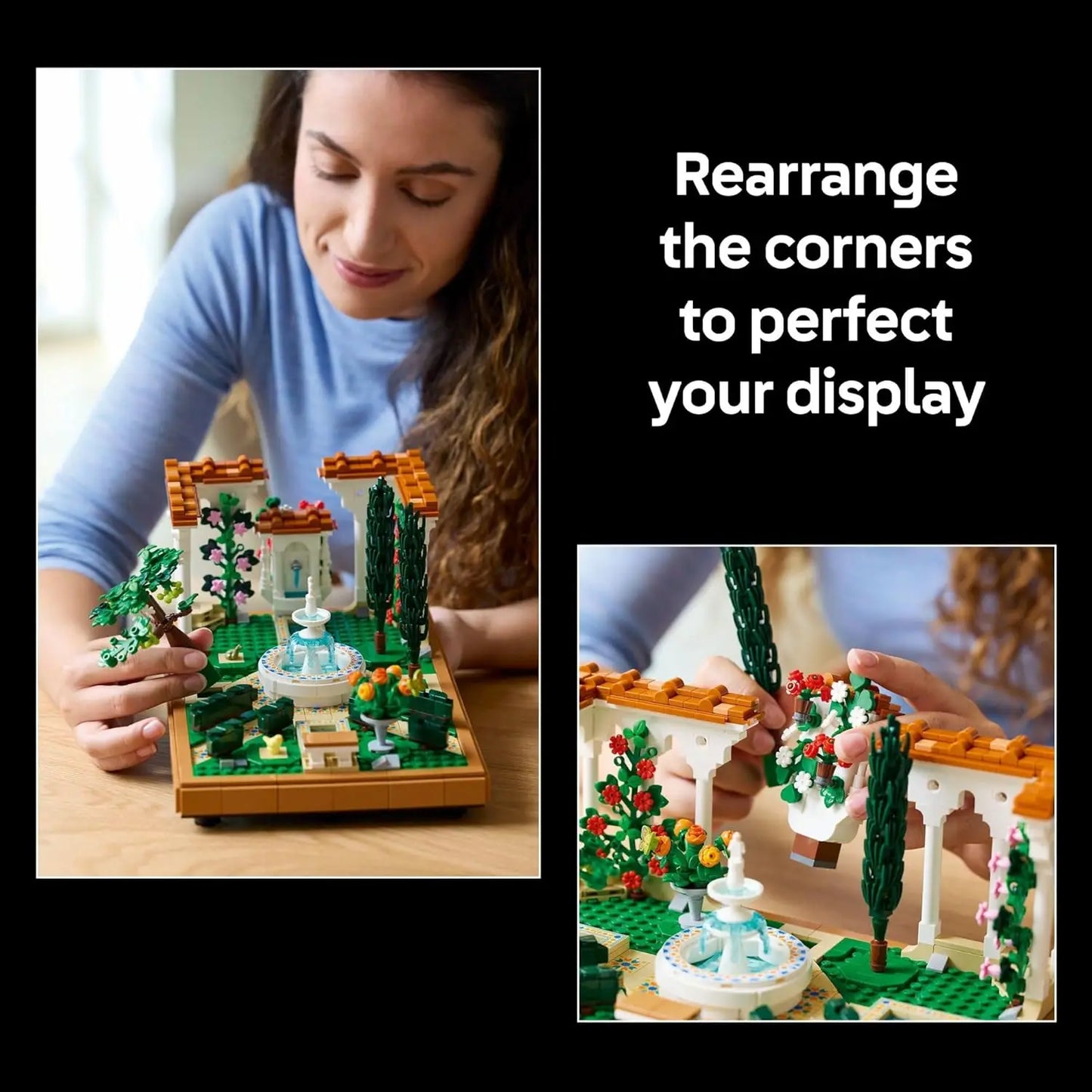 LEGO Icons 10359 Fountain Garden – 1302 Pieces for Adults