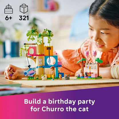 LEGO Friends 42666 Cat Birthday Party Tree House – 321 Pieces