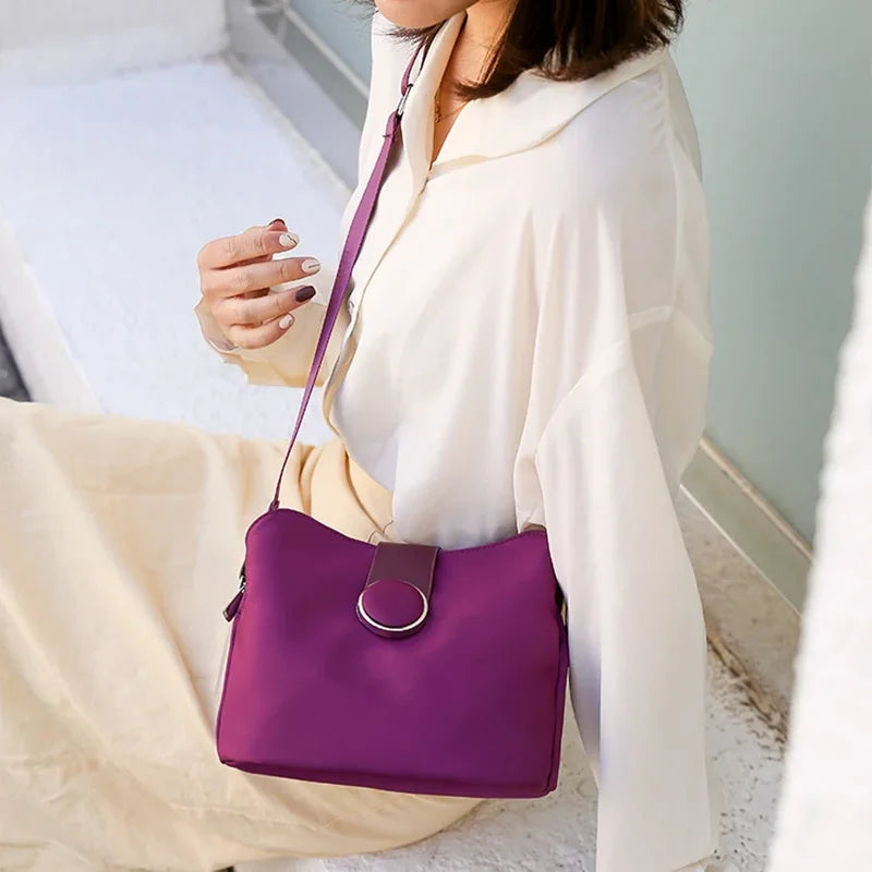 Waterproof Nylon Crossbody Shoulder Bag for Women