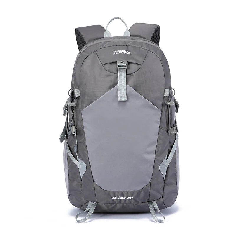 Hiking Backpack 35L – Durable Nylon Outdoor Pack with Reflective Strip