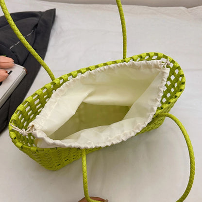 Handmade Woven Straw Beach Bag for Women – Summer Tote