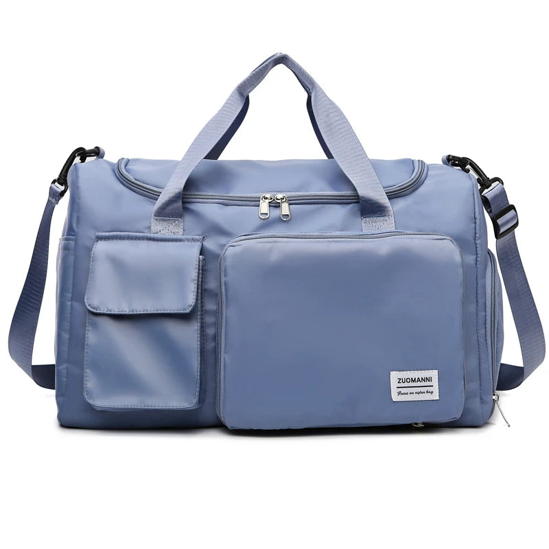 Large Capacity Weekender Duffle Bag with Shoe Compartment