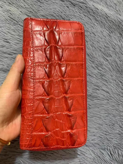 Genuine Crocodile Leather Clutch Wallet for Women