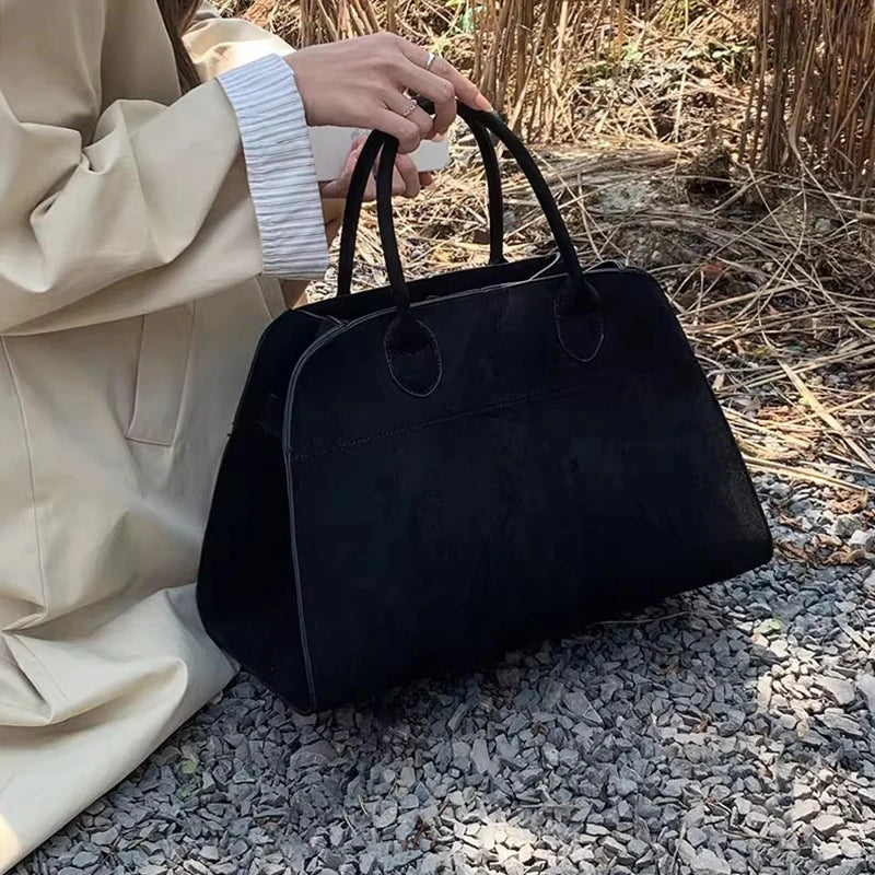 Women's Large Capacity Retro Leather Tote Bag