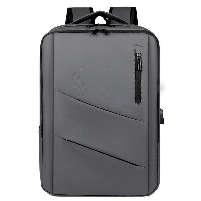 Large Capacity Travel Backpack with USB Charging Port – Water-Resistant Business Bag for Men