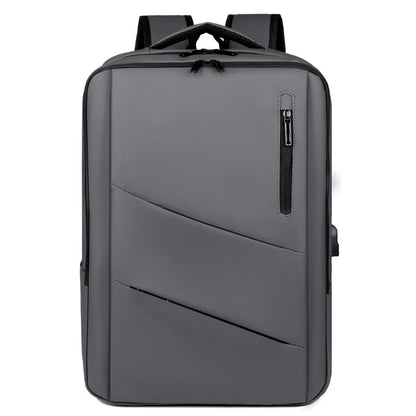 Large Capacity Travel Backpack with USB Charging Port – Water-Resistant Business Bag for Men