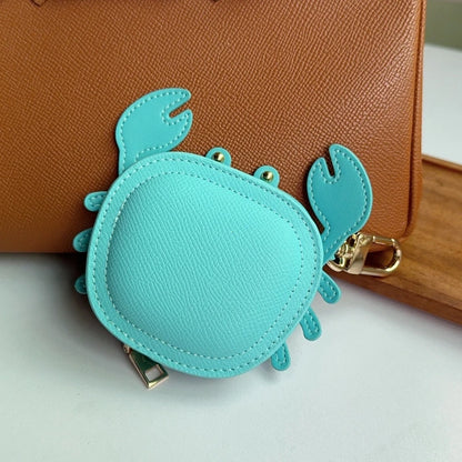 Crab Coin Purse Bag Charm – Mini Zipper Wallet & Earphone Pouch