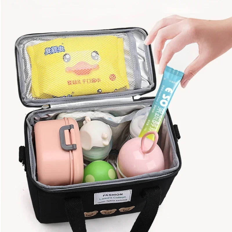 Cute Bear Insulated Lunch Bag – Kids & Family Cooler Tote