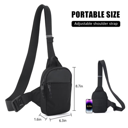 RFID Anti-Theft Crossbody Bag – Men's Mini Sling Bag