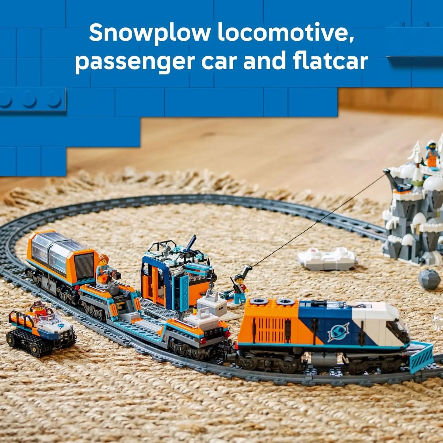 LEGO City 60470 Arctic Explorer Train RC Building Set