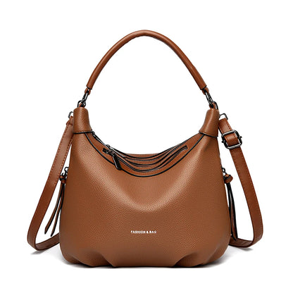 Leather Hobo Shoulder Bag for Women – Crossbody Handbag