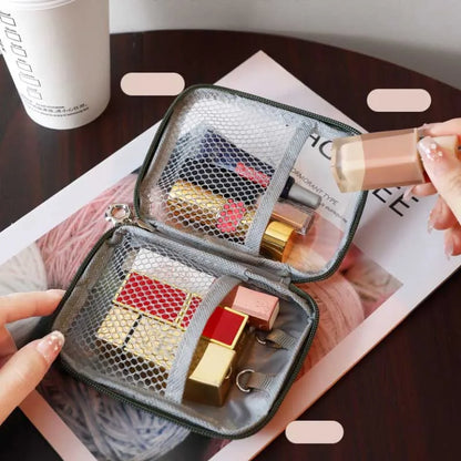 Clear Cosmetic Pouch – Mini Travel Makeup & Accessories Organizer
