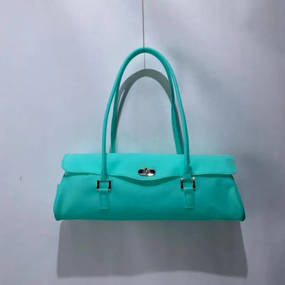 Jelly Shoulder Bag for Women – Sweet Macaron Color Handbag