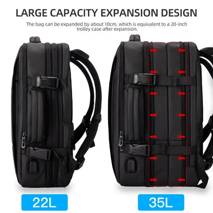 Waterproof Anti-Theft Laptop Backpack 15.6" – Business Travel Bag for Men