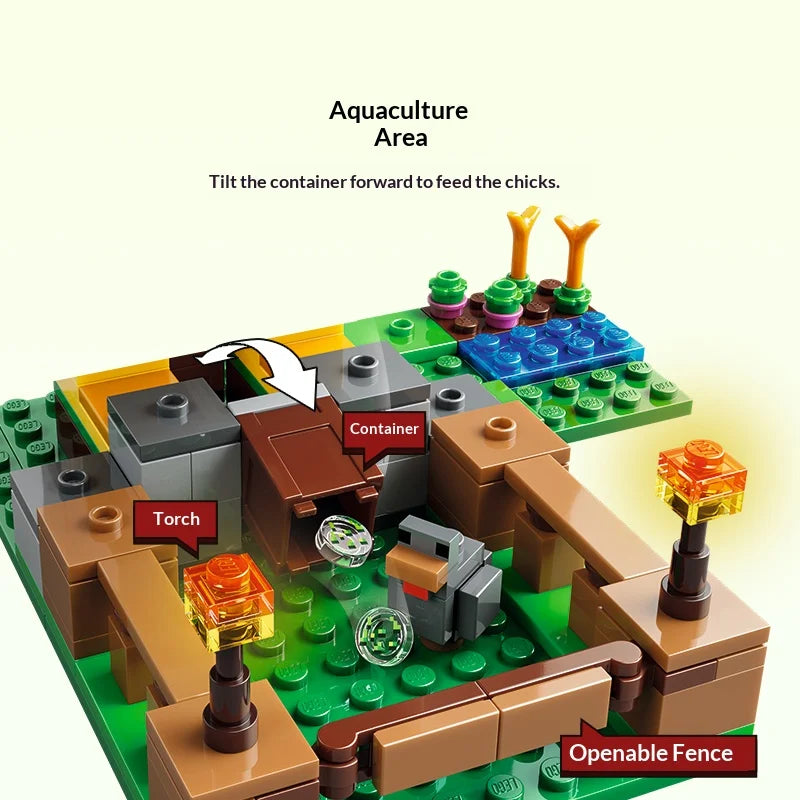 LEGO Minecraft 21585 The Chicken Farm Building Set