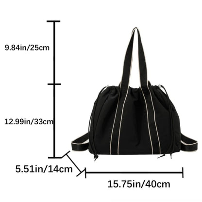 3-in-1 Convertible Women's Large Capacity Nylon Handbag – Travel & School Backpack