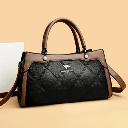 Luxury Leather Tote Bag for Women – Large Capacity Designer Handbag