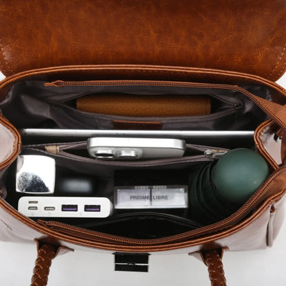 Women's Luxury Leather Handbag – Designer Crossbody Shoulder Bag
