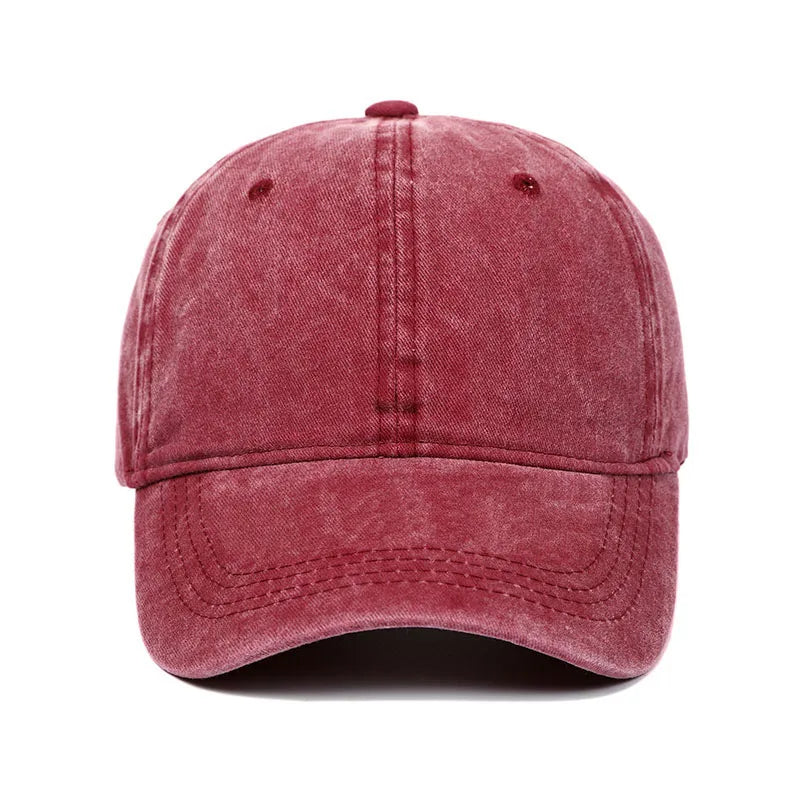 Vintage Washed Baseball Cap – City Embroidery Unisex Dad Hat