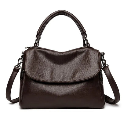 Women's Leather Doctor Bag – Crossbody Shoulder Handbag
