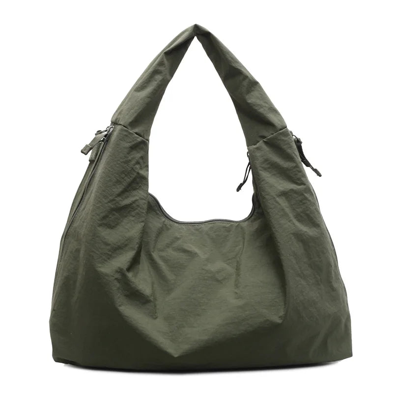 Large Nylon Tote Bag for Women – Casual Shoulder Hobo Bag