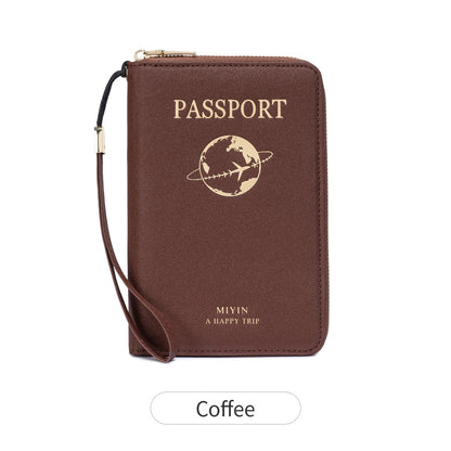Passport Holder Travel Wallet – RFID Zip Organizer