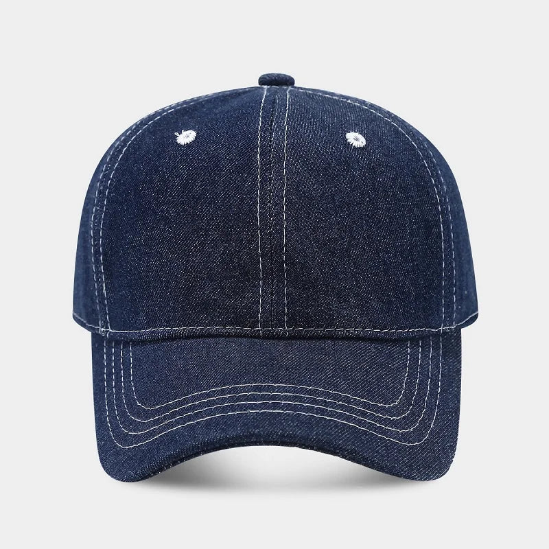 Denim Baseball Cap – Unisex Snapback Sun Visor Hat