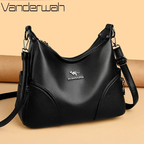 Leather Tote Bag for Women – Large Capacity Shoulder & Crossbody