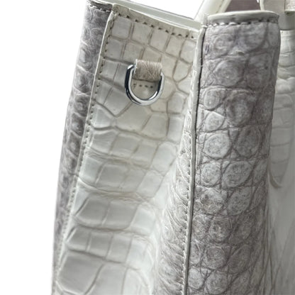 Himalayan Crocodile Belly Leather Handbag for Women