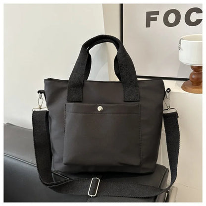 Large Capacity Canvas Crossbody Tote Bag – Women's Commuter Shoulder Bag