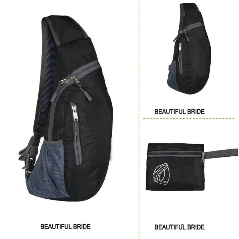 Waterproof Sling Bag – Foldable Crossbody Chest Pack for Hiking & Travel