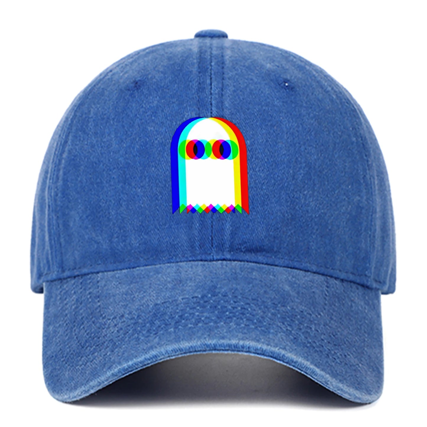 Colorful Ghost Print Baseball Cap – Adjustable Unisex Hat