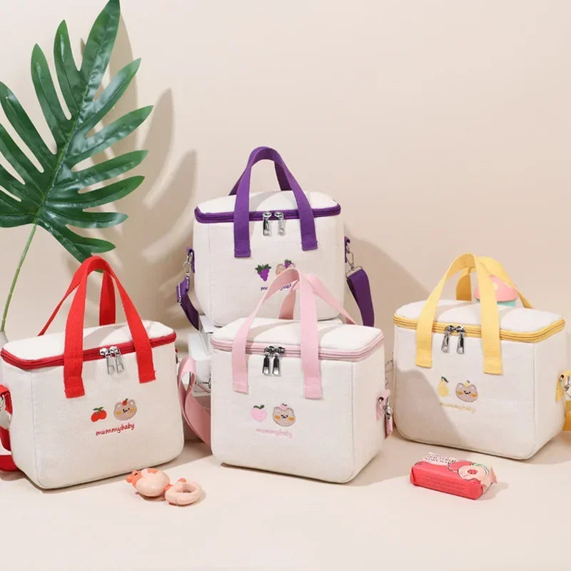 Cute Bear Insulated Lunch Bag – Kids & Family Cooler Tote