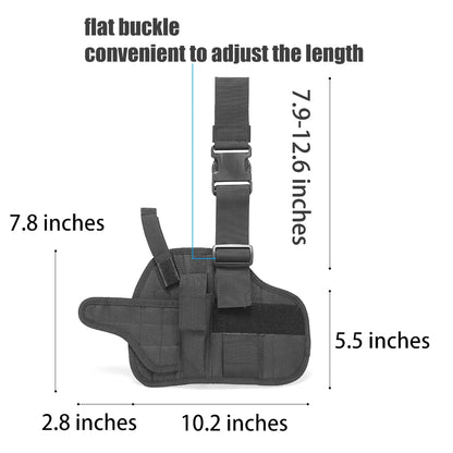 Drop Leg Holster – Tactical Thigh Pistol Holster with Magazine Pouch
