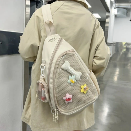 Clear Crossbody Sling Bag for Women – Y2K Transparent ITA Bag