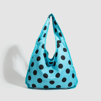 Polka Dot Large Shoulder Bag for Women – Multi-Way Carry