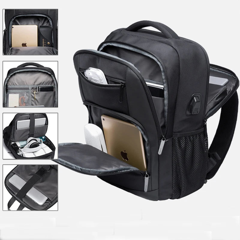 BANGE Men's Laptop Backpack with USB Charging Port – Travel & Business