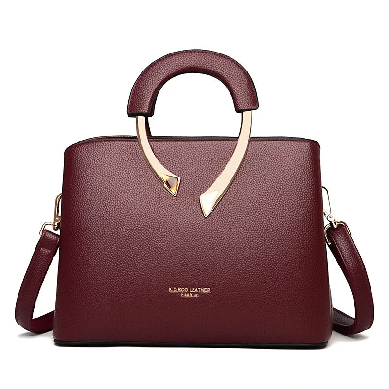 Leather Crossbody Shoulder Bag for Women – Luxury Designer Tote