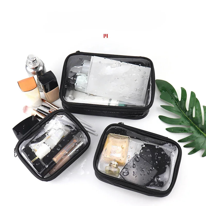 Clear Makeup Bag – Waterproof Travel Cosmetic Pouch for Women & Men