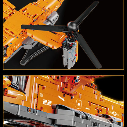 Osprey Tiltrotor Aircraft Building Blocks Set – 1747 Pieces Military Plane Toy