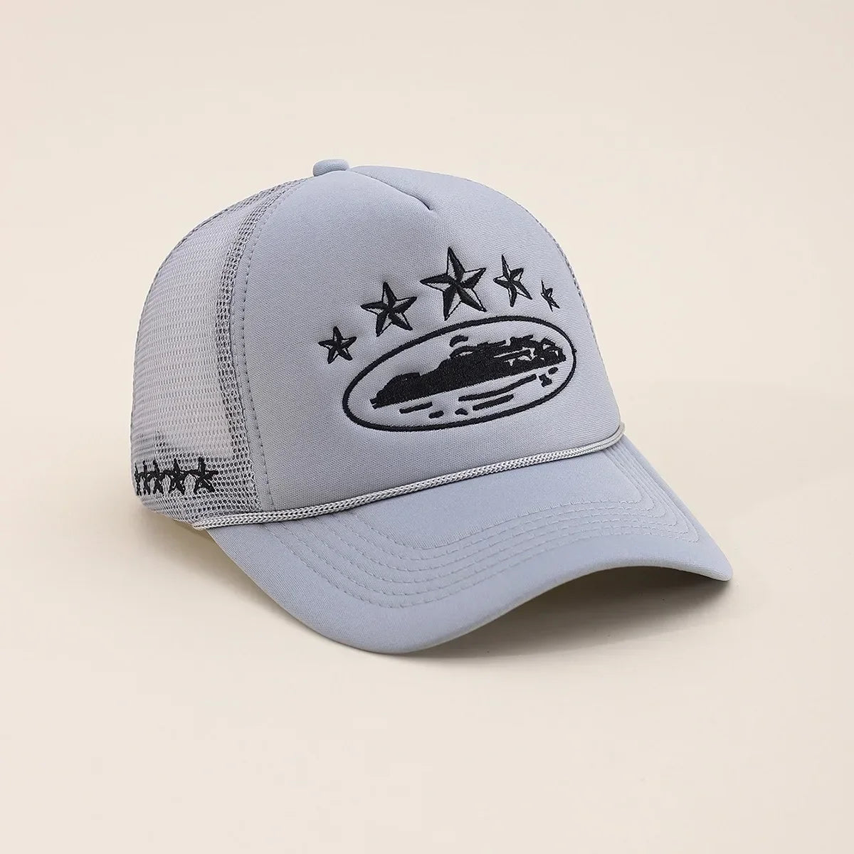 Unisex Men Women Cap Pentagram Embroidery Baseball Net Caps Spring Summer Outdoor Adjustable Casual