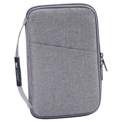 Travel Passport Holder Wallet Family Document Organizer with Zipper