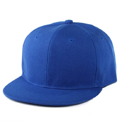 Snapback Hip Hop Cap – Flat Brim Baseball Hat for Men & Women